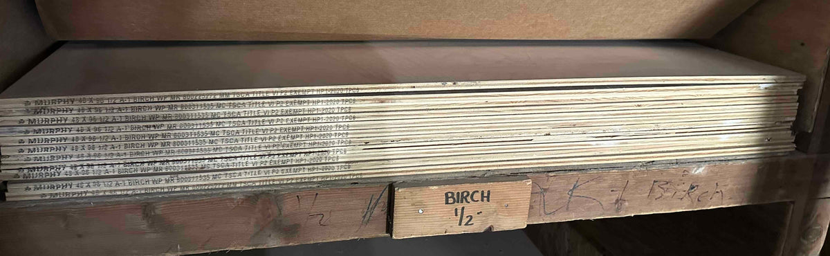4X8x1/2" Birch Plywood