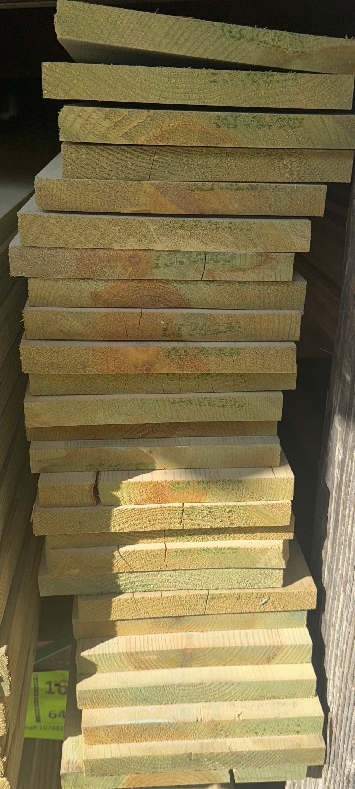 1X8X16' Pressure Treated
