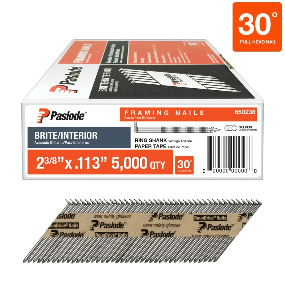 Paslode 2 3/8" Ring Shank Framing Nail - 5000 Ct 650238