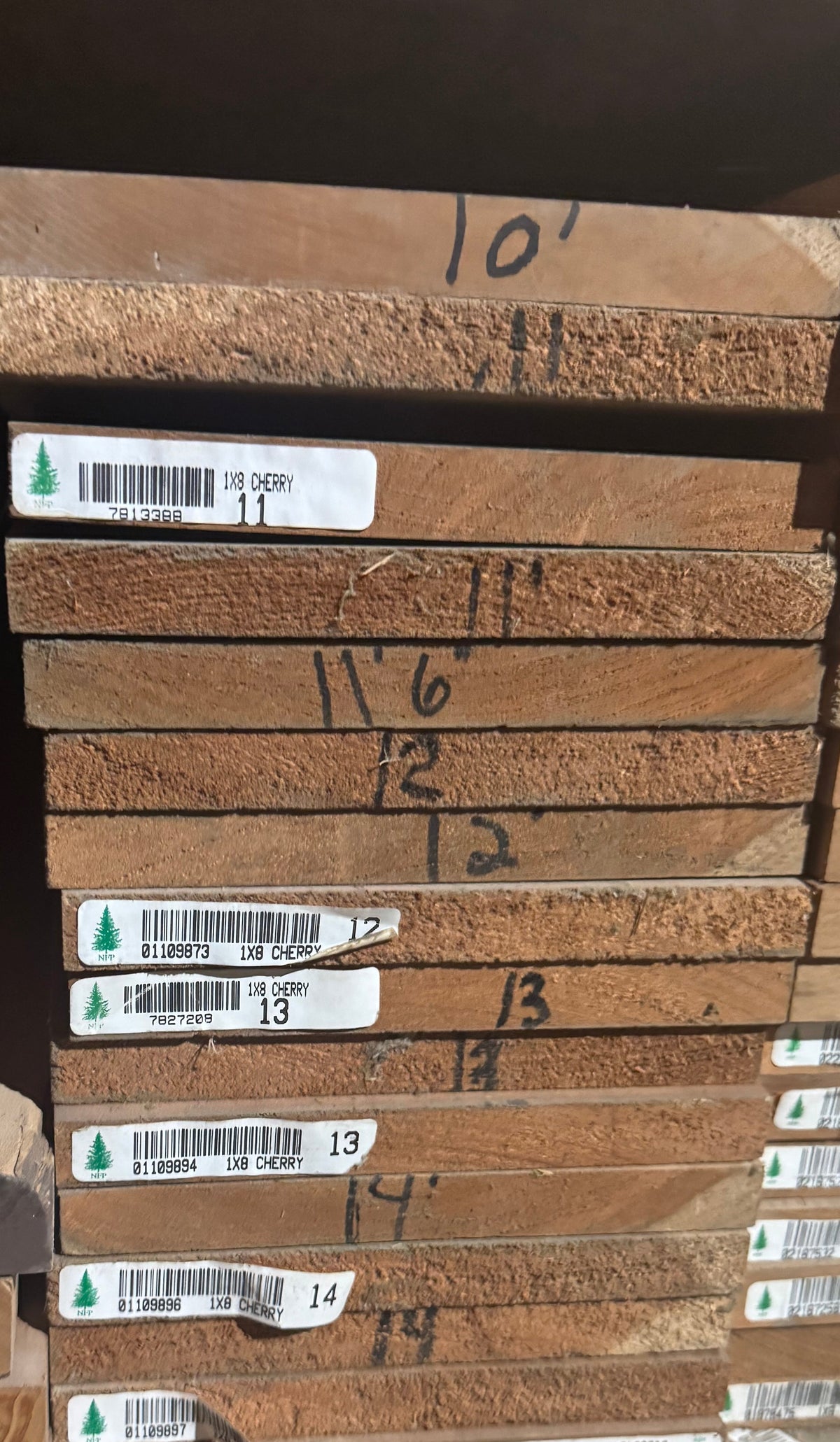 L/F 1X8 Cherry S4S