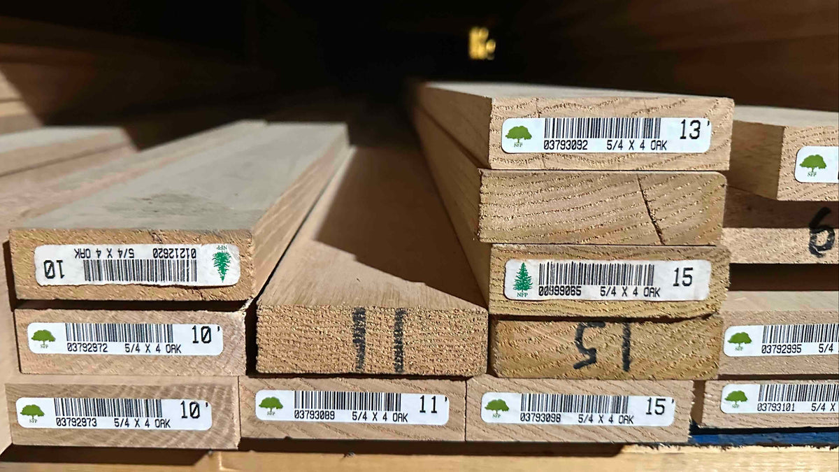 L/F 5/4X4 Red Oak S4S