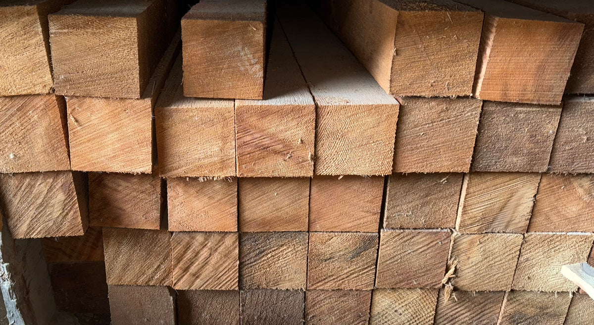 4X4X9' Rough Sawn Cedar