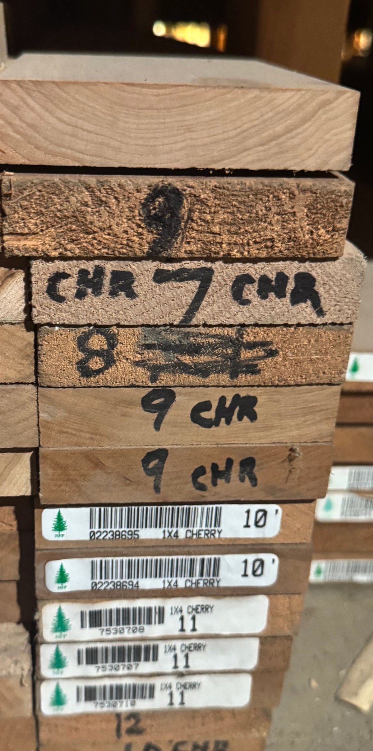 L/F 1X4 Cherry S4S